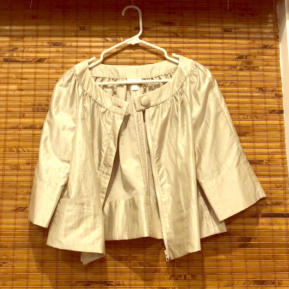 Isaac Mizrahi for Target gold cropped jacket